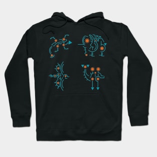 divine beasts blue Hoodie